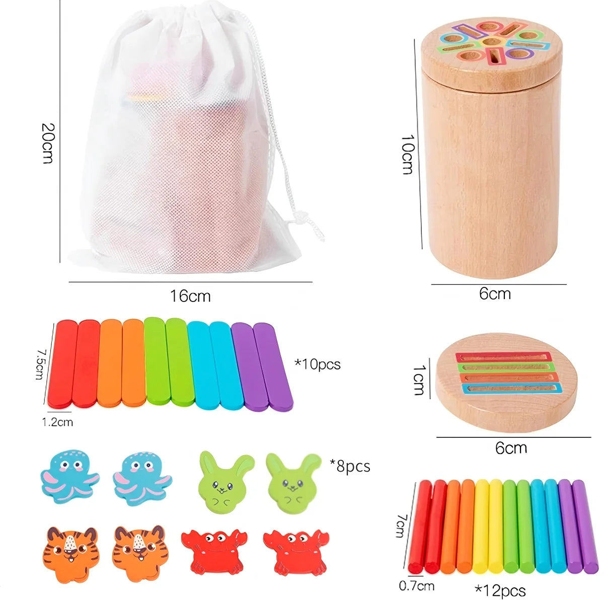 Bright Minds Montessori 3‑in‑1 Learning Cups