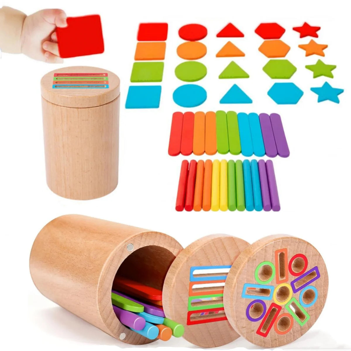 Bright Minds Montessori 3‑in‑1 Learning Cups