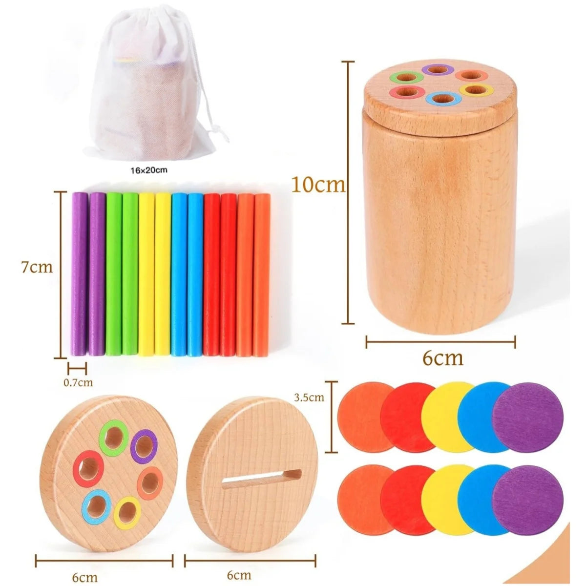 Bright Minds Montessori 3‑in‑1 Learning Cups