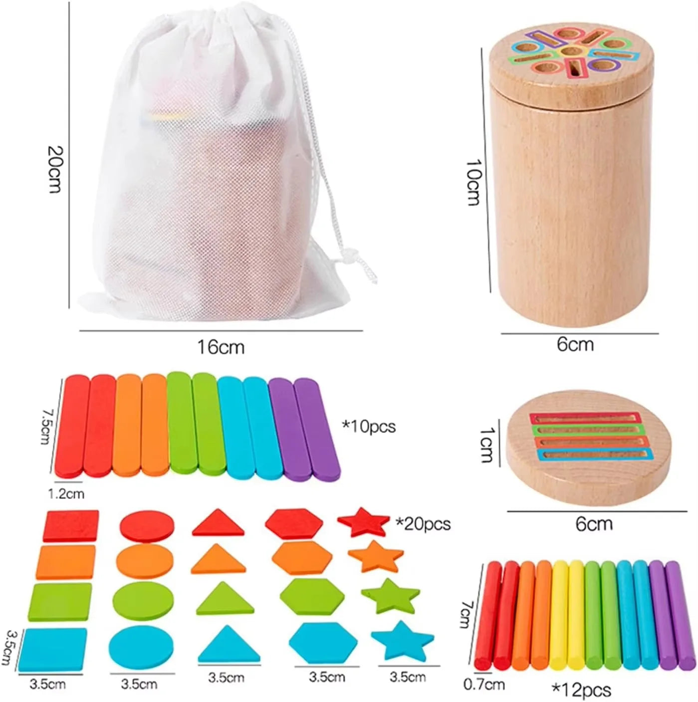 Bright Minds Montessori 3‑in‑1 Learning Cups