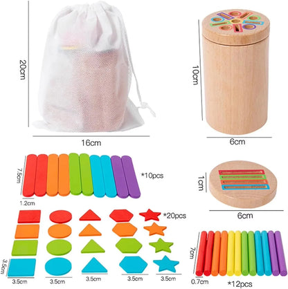 Bright Minds Montessori 3‑in‑1 Learning Cups