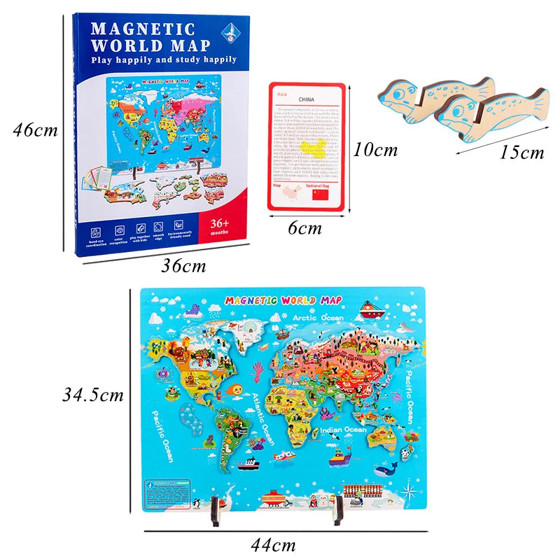Little Explorer™ Magnetic World Map