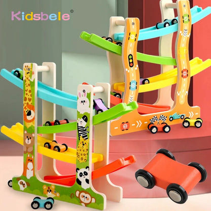 Little Racers Montessori Wooden Track Toy