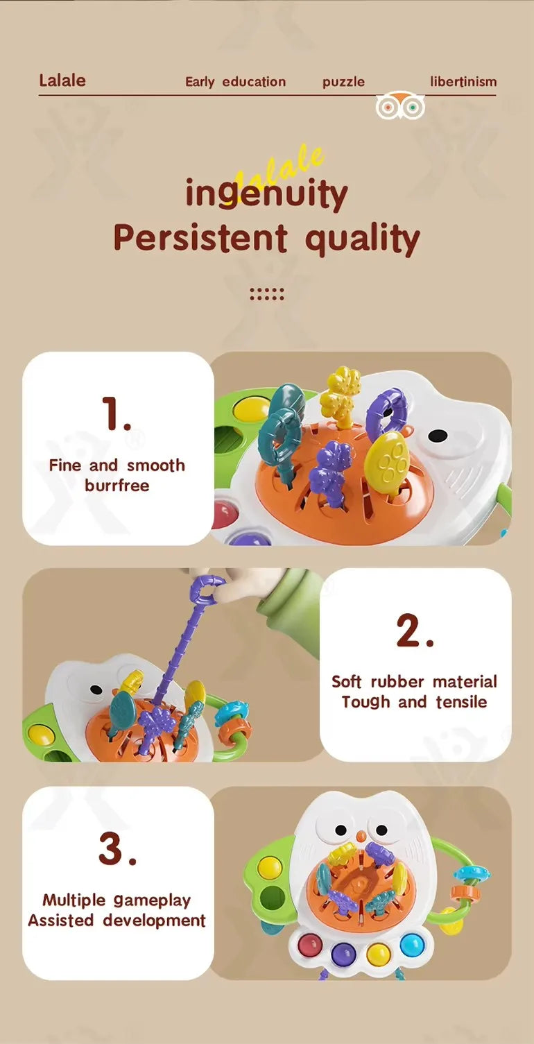 Happy Hands Montessori Teething Pull Toy