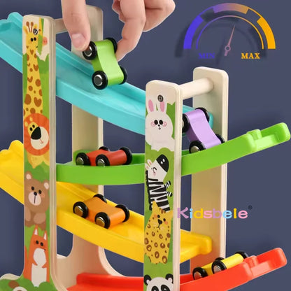 Little Racers Montessori Wooden Track Toy