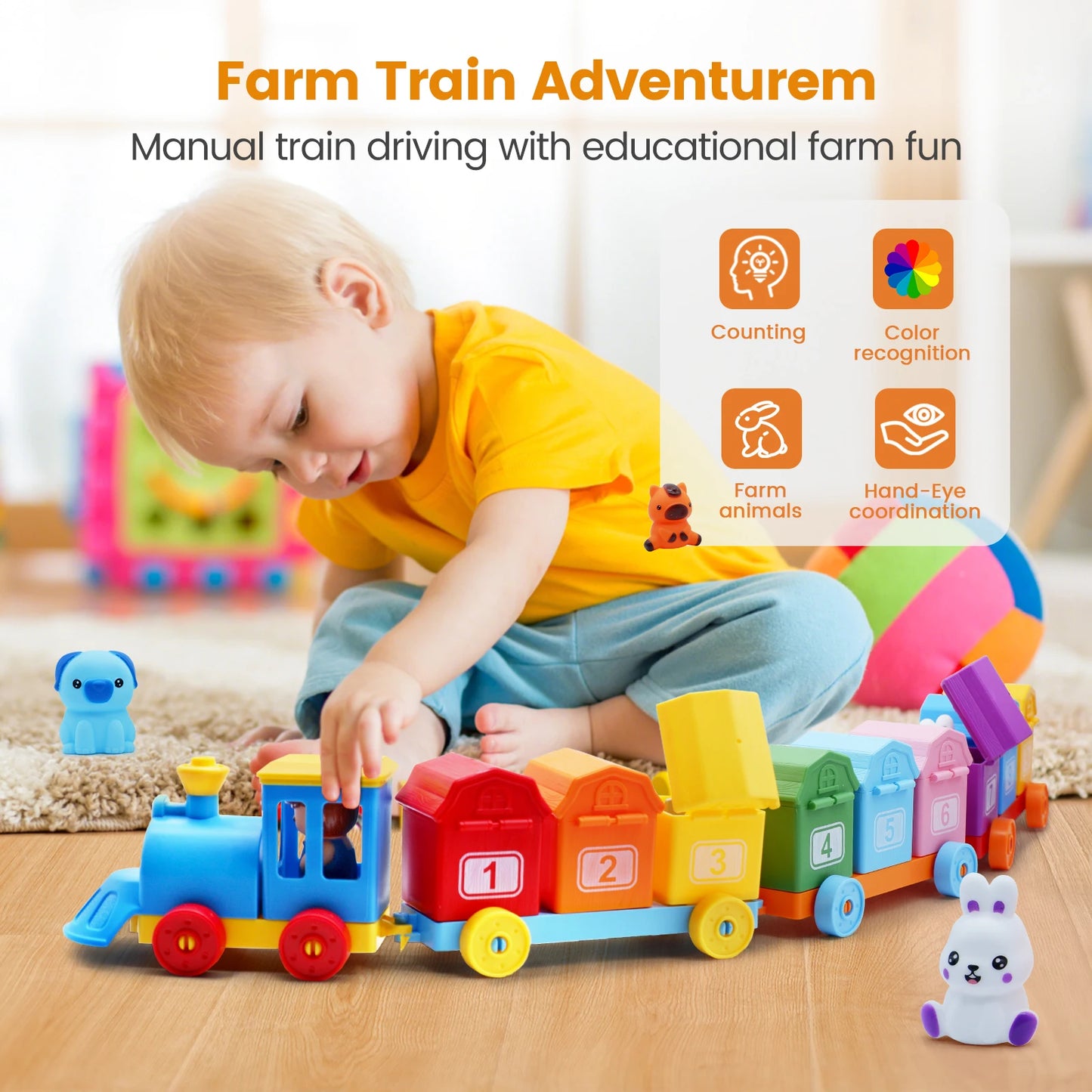 SmartPlay™ Montessori Learning Train Set