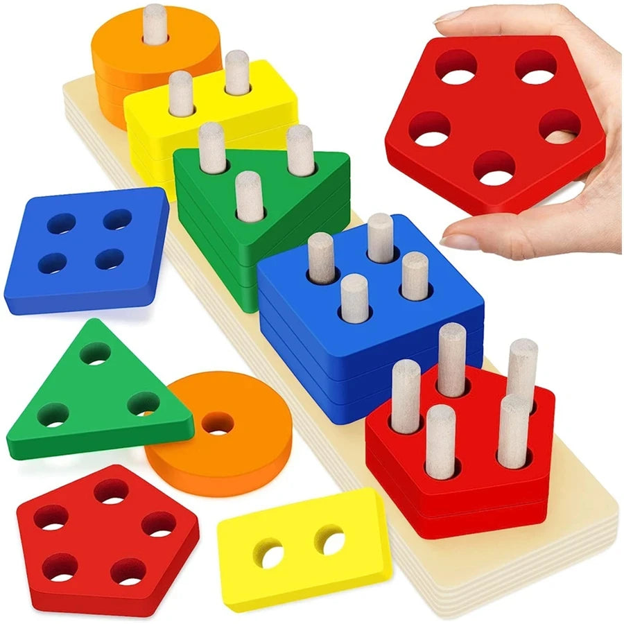 Early Learning Wooden Stacking Toy
