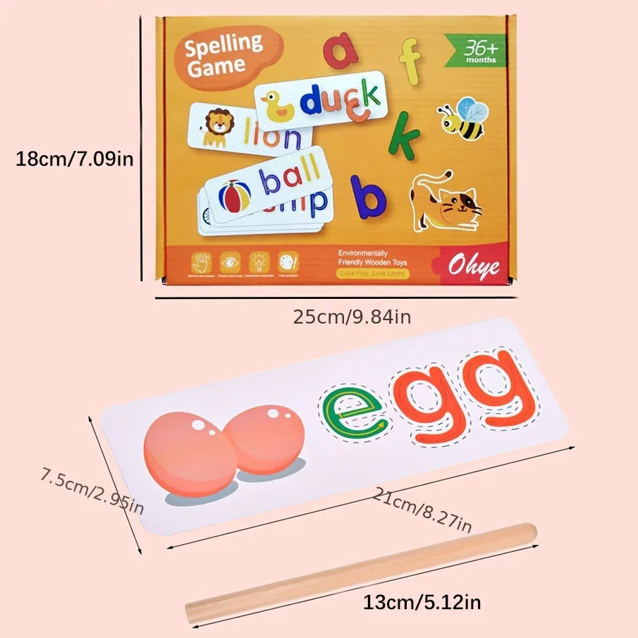 Word Builder™ Spelling Kit – Kids Reading Learning Toy