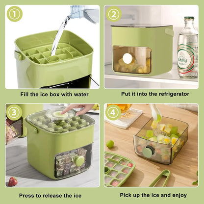 Reusable Ice Cube Maker – Easy Ice Storage Box