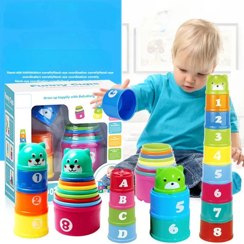 BrainBoost Colorful Stacking Cups