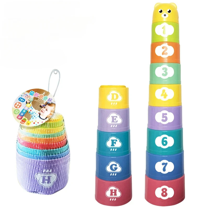 BrainBoost Colorful Stacking Cups