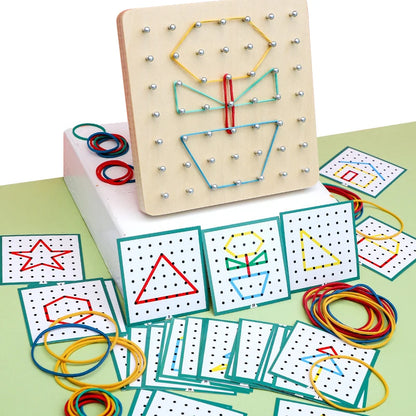 BrightMind Fun & Smart Geometry Puzzle Board