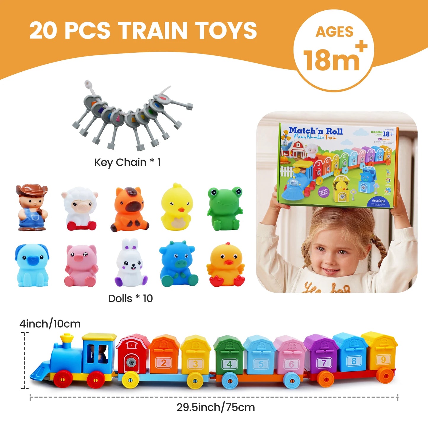 SmartPlay™ Montessori Learning Train Set